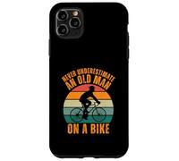 Carcasa para iPhone 11 Pro MAX Never Underestimate a Old Man On A Bike