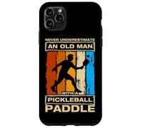 Carcasa para iPhone 11 Pro MAX Never Underestimate an Old Man Divertido Jugador de Pickleball