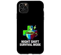 Carcasa para iPhone 11 Pro MAX Night Shift Survival Mode Nurse Medical Coffee