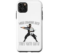 Carcasa para iPhone 11 Pro MAX Ninja con Gato Cuando Alguien Dice Que Odia a los Gatos