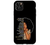 Carcasa para iPhone 11 Pro MAX Niños Black Pride Girls Soy Black Girl Magic Leopard Cheetah