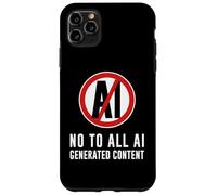 Carcasa para iPhone 11 Pro MAX No al Contenido de IA contra el Arte Anti AI Artificial Inteligente