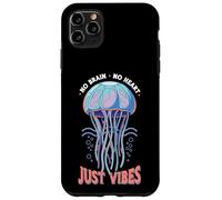 Carcasa para iPhone 11 Pro MAX No Brain No Heart Just Vibes Medusa Océano Animal