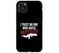 Carcasa para iPhone 11 Pro MAX No confío en Nadie Que Odie a los Reptiles, Divertido Propietario de un geco Leopardo