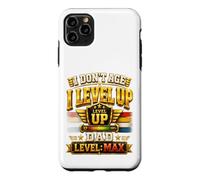Carcasa para iPhone 11 Pro MAX No envejezco, subo de Nivel, papá, Nivel máximo, Divertido Jugador de cumpleaños para papá