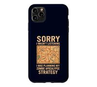 Carcasa para iPhone 11 Pro MAX No Estaba Escuchando Humor Divertido de apocalipsis Zombi