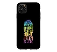 Carcasa para iPhone 11 Pro MAX No Hay por qué temer: la tía Helen está aquí. Nombre: Rainbow Auntie