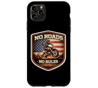 Carcasa para iPhone 11 Pro MAX No Roads No Rules Motocross Dirt Bike Rider Moto USA MX