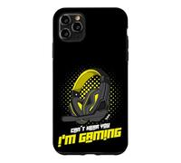 Carcasa para iPhone 11 Pro MAX No te oigo, Juego con Auriculares de Gamer Que Dicen Amarillo