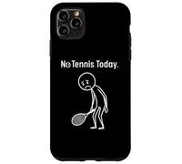 Carcasa para iPhone 11 Pro MAX No Tennis Today Funny Stickman Tennis Player Men Women Kids