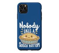 Carcasa para iPhone 11 Pro MAX Nobody Likes A Soggy Bottom British Baking Texto Blanco