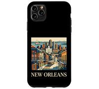 Carcasa para iPhone 11 Pro MAX Nueva Orleans Luisiana Retro Vintage Tranvía Barrio Francés