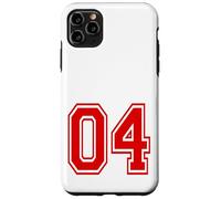 Carcasa para iPhone 11 Pro MAX Número 04 Red Sports Team Style