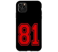 Carcasa para iPhone 11 Pro MAX Número 81 Red Sports Team Style