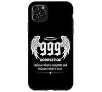 Carcasa para iPhone 11 Pro MAX Número de ángel 999 Alas de terminación Numerología Espiritual