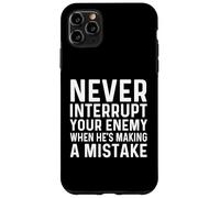 Carcasa para iPhone 11 Pro MAX Nunca interrumpas a tu Enemigo cometiendo un Error Jugador de ajedrez