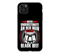 Carcasa para iPhone 11 Pro MAX Nunca Subestimes a Old Man Black Belt Martial Arts