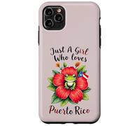 Carcasa para iPhone 11 Pro MAX Obra de Arte de Solo una Chica Que ama Las Ranas de Puerto Rico