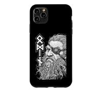 Carcasa para iPhone 11 Pro MAX Odin Viking Warrior God Runes Ravens Mitología nórdica