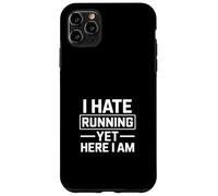 Carcasa para iPhone 11 Pro MAX Odio Correr Pero aquí Soy Gracioso Diciendo