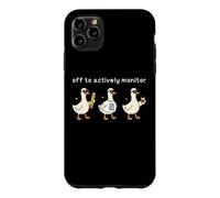 Carcasa para iPhone 11 Pro MAX Off to Actively Monitor Teacher Testing Day Funny Goose