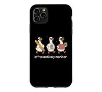 Carcasa para iPhone 11 Pro MAX Off to Actively Monitor Teacher Testing Day Funny Goose