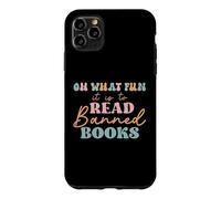 Carcasa para iPhone 11 Pro MAX Oh What Fun it is to Read Banned Books and Coffee Fight Evil