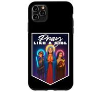 Carcasa para iPhone 11 Pro MAX Orar como una niña Católica Mujeres Santa Teresa Juana de Arco María