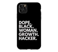 Carcasa para iPhone 11 Pro MAX Orgullo del Mes de la Historia Negra de Dope Black Woman Growth Hacker