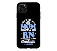 Carcasa para iPhone 11 Pro MAX Orgullosa RN Graduate Mom Class of 2027 Nursing