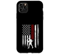 Carcasa para iPhone 11 Pro MAX Orientando la Bandera Estadounidense, Corredor patriótico Estadounidense en apuros