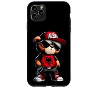 Carcasa para iPhone 11 Pro MAX Oso de Peluche con Bandera de Albania Iliria albanesa Shqip