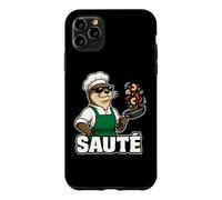 Carcasa para iPhone 11 Pro MAX Otter Chef Salteado Cocinando Gráfico Animal