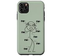 Carcasa para iPhone 11 Pro MAX OW OW Stick Character Figure Humor Chronic Pain Awareness