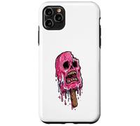 Carcasa para iPhone 11 Pro MAX Paleta de Calavera Rosa derretida Espeluznante Verano Halloween Espeluznante