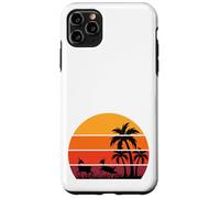 Carcasa para iPhone 11 Pro MAX Palmeras Gacelas Safari Sabana Puesta de Sol África Recuerdo