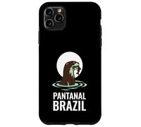 Carcasa para iPhone 11 Pro MAX Pantanal Brasil Nutria Gigante Atardecer Río