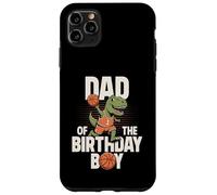 Carcasa para iPhone 11 Pro MAX Papá del cumpleaños niño T-Rex Dino Baloncesto cumpleaños