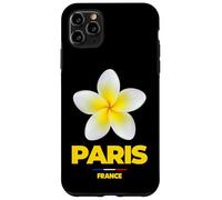 Carcasa para iPhone 11 Pro MAX Paris France Tropical Yellow Frangipani Flower Aesthetic