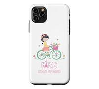 Carcasa para iPhone 11 Pro MAX París Mente Bicicleta Chica Torre Eiffel Estética Viaje Amor