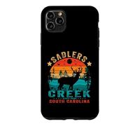 Carcasa para iPhone 11 Pro MAX Parque Estatal Sadlers Cr arolina del Sur, EE. UU., Puesta de Sol Retro