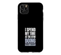 Carcasa para iPhone 11 Pro MAX Paso Mi Tiempo En El Gym Haciendo Sentadillas