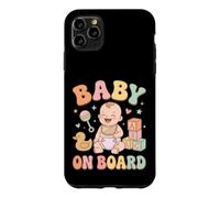 Carcasa para iPhone 11 Pro MAX Pastel Groovy Baby Toy Blocks Sonajero Diseño