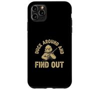 Carcasa para iPhone 11 Pro MAX Pata Alrededor y descubre Divertido Cazador de Patos de Caza de Aves acuáticas