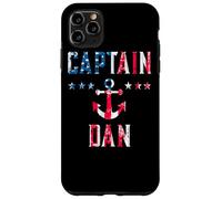 Carcasa para iPhone 11 Pro MAX Patriótico Capitán Dan Vintage Bandera de Estados Unidos 4 de Julio