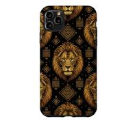 Carcasa para iPhone 11 Pro MAX Patrón de Cabeza de león Igbo ISI AGU - Patrimonio y Cultura nigeriana