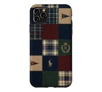Carcasa para iPhone 11 Pro MAX Patrón de Cuadros Preppy estética académica