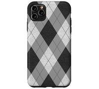 Carcasa para iPhone 11 Pro MAX Patrón Preppy de los años 80 de Argyle Grays