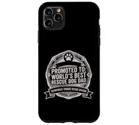 Carcasa para iPhone 11 Pro MAX PAWDRE Promoted to World'S Best Rescue Dog Dad