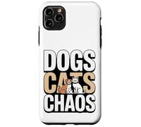 Carcasa para iPhone 11 Pro MAX Perros Gatos Y Caos Perro Y Gato Mamá
